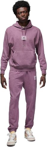 Nike Mens Jordan Flight Fleece Men's Washed Pullover Hoodie (US, Alpha, Medium, Regular, Regular, Sky J/Light Olive) in Saudi Arabia