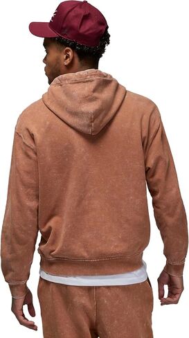 Nike Mens Jordan Flight Fleece Men's Washed Pullover Hoodie (US, Alpha, Medium, Regular, Regular, Sky J/Light Olive) in Saudi Arabia
