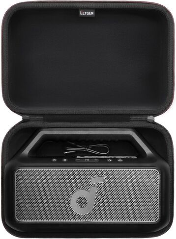 LTGEM Hard Travel Case for Soundcore Boom 2 Outdoor Speaker - Protective Carrying Case Bag(Inside: 11.8" x 7.5" x 2.2"), Case Only, Blue in Saudi Arabia