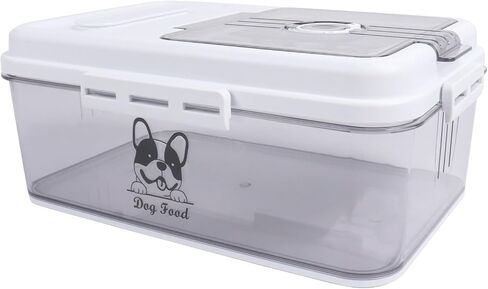 Airtight Cat Food Storage Container,5 Liters Cat Food Bin,4~5Lbs Cat Food Bucket With Measuring Cup-Pet Food Container for Cat food, Kibble,Cat treats-BPA Free Plastic in Saudi Arabia