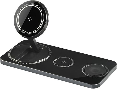 Wireless Charger, Suitable for iPhone 12/13/14/Pro/Pro Max Three in one Charging Station, Wired Charger, and Wireless Charging Watch in Saudi Arabia