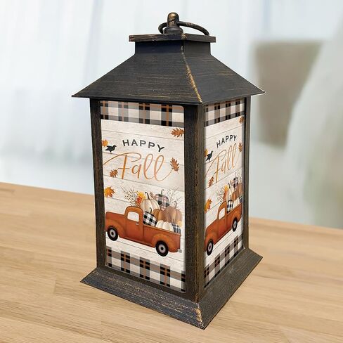 Fall Gnomes Lantern 13.5" x 5.5" x 5.5" Briarwood Lane in Saudi Arabia