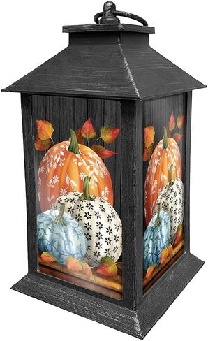 Fall Gnomes Lantern 13.5" x 5.5" x 5.5" Briarwood Lane in Saudi Arabia