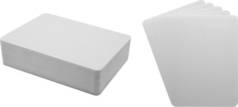 (30) White Standard 20mil Narrow CD Jewel Box Divider Cards - 4-7/8" x 6-3/4" - CDNS68NWH20 in Saudi Arabia