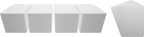 (30) White Standard 20mil Narrow CD Jewel Box Divider Cards - 4-7/8" x 6-3/4" - CDNS68NWH20 in Saudi Arabia