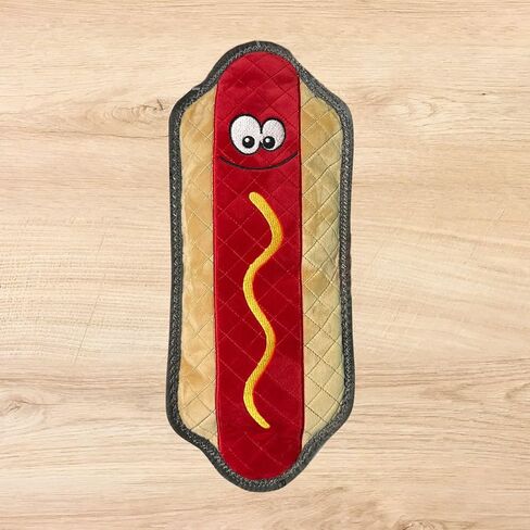 Durable Squeaky Hotdog Dog Toys for Aggressive Chewers, Tough Aggressive Dog Chew Toys, Chewer Dog Toy for Puppy, Medium and Large Dogs in Saudi Arabia