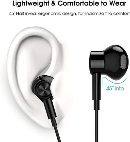 سماعات رأس USB C لأجهزة Apple iPhone 16 15 Pro Max، سماعات أذن من النوع C مع ميكروفون سلكي للمدرسة لهاتف Samsung Galaxy S24 S23 Ultra S22 Plus S21 S20 A54 Google Pixel 9 8 8A 7 7A 6 6A Android 2 Pack in Kuwait