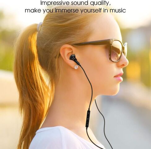 سماعات رأس USB C لأجهزة Apple iPhone 16 15 Pro Max، سماعات أذن من النوع C مع ميكروفون سلكي للمدرسة لهاتف Samsung Galaxy S24 S23 Ultra S22 Plus S21 S20 A54 Google Pixel 9 8 8A 7 7A 6 6A Android 2 Pack in Kuwait