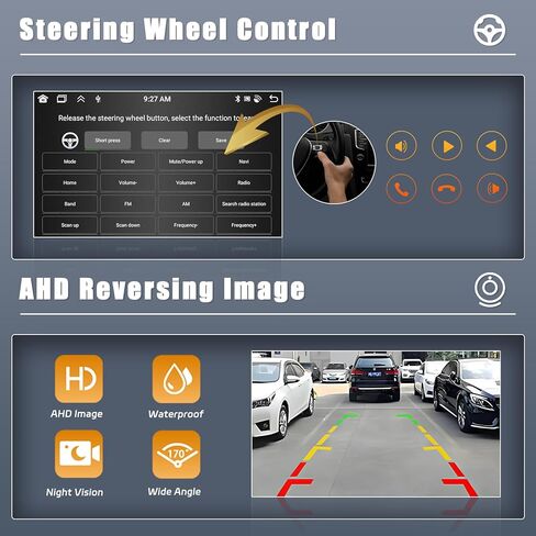 8-Core 6+128G Android Car Stereo Screen for Ford Escape 07-12 for Mercury Mariner 08-10 for Mazda Tribute 08-12 Radio Upgrade, 9'' CarPlay Android Auto, Navigation, AHD Backup Camera in Saudi Arabia