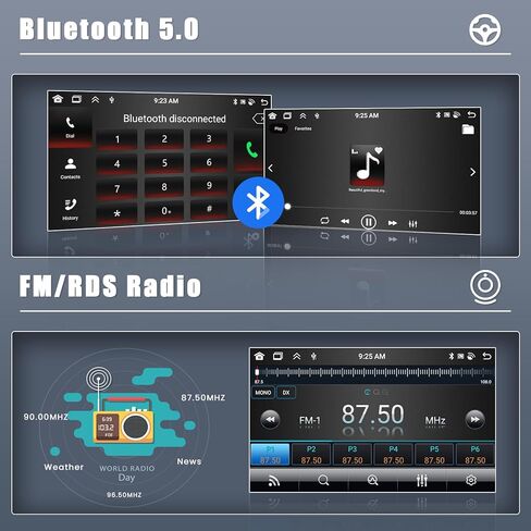 8-Core 6+128G Android Car Stereo Screen for Ford Escape 07-12 for Mercury Mariner 08-10 for Mazda Tribute 08-12 Radio Upgrade, 9'' CarPlay Android Auto, Navigation, AHD Backup Camera in Saudi Arabia