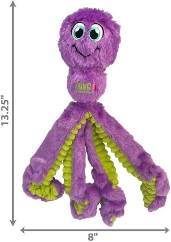KONG Wubba Octopus Tug and Fetch Squeak Dog Toy Assorted Colors (Small) in Saudi Arabia