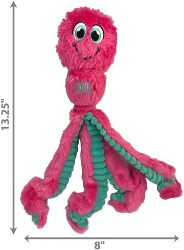 KONG Wubba Octopus Tug and Fetch Squeak Dog Toy Assorted Colors (Small) in Saudi Arabia