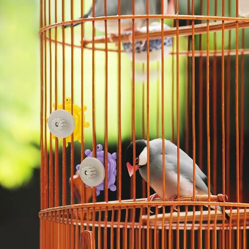 2Pcs Bird Swivel Wheel Rotating Toys, Bird Spinner Hanging Toys for Bird Cage, Chewing and Exercise Toys for Parakeets, Parrots, African Grey, Conure, Budgies, Cockatiel Enrichment Toy in Kuwait