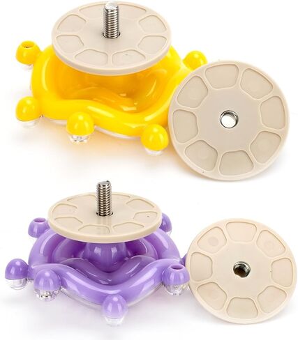 2Pcs Bird Swivel Wheel Rotating Toys, Bird Spinner Hanging Toys for Bird Cage, Chewing and Exercise Toys for Parakeets, Parrots, African Grey, Conure, Budgies, Cockatiel Enrichment Toy in Kuwait