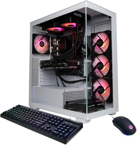 CyberPowerPC Gamer Supreme Liquid Cool Gaming PC, AMD Ryzen 9 9900X 4.4GHz, GeForce RTX 4070 Ti Super 16GB, 32GB DDR5, 2TB PCIe Gen4 SSD, WiFi Ready & Windows 11 Home (SLCAI9800A) in Saudi Arabia