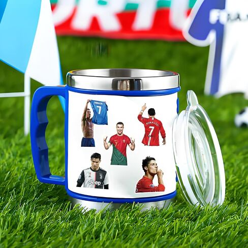60Pcs Football Star Soccer Fan Vinyl Stickers for Laptop, Water Bottles, Bumper,Computer, Phonecase Decor Stickers and Decals. (M) in Saudi Arabia