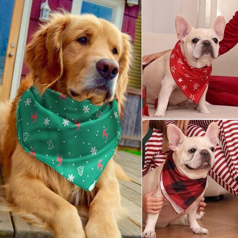 iClosam مطابقة الأسرة عيد الميلاد بيجامة مجموعات كلب باندانا وشاح in Kuwait