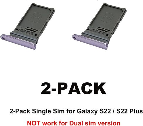 لهاتف Galaxy S22 S22+ بديل لبطاقة SIM واحدة، حامل فتحة بطاقة SIM واحدة متوافق مع إصدار Galaxy S22 S22 Plus US ذو شريحة واحدة (بورا أرجواني) in Saudi Arabia