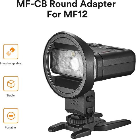 Godox MF-CB Round Adapter for MF12 MF12-K2 Macro Flash in Saudi Arabia