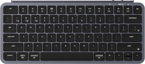 Keychron B1 Pro Ultra-Slim Wireless ZMK Custom Keyboard, Programmable Bluetooth/2.4 G/Wired Lightweight with 1200-Hour Long Battery Life Quiet Key for Mac/Windows - Space Gray in Saudi Arabia