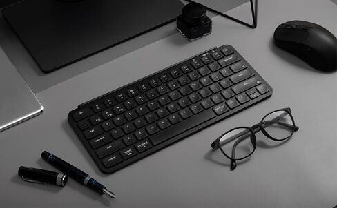 Keychron B1 Pro Ultra-Slim Wireless ZMK Custom Keyboard, Programmable Bluetooth/2.4 G/Wired Lightweight with 1200-Hour Long Battery Life Quiet Key for Mac/Windows - Space Gray in Saudi Arabia
