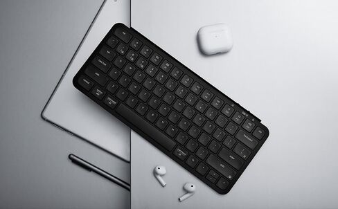 Keychron B1 Pro Ultra-Slim Wireless ZMK Custom Keyboard, Programmable Bluetooth/2.4 G/Wired Lightweight with 1200-Hour Long Battery Life Quiet Key for Mac/Windows - Space Gray in Saudi Arabia