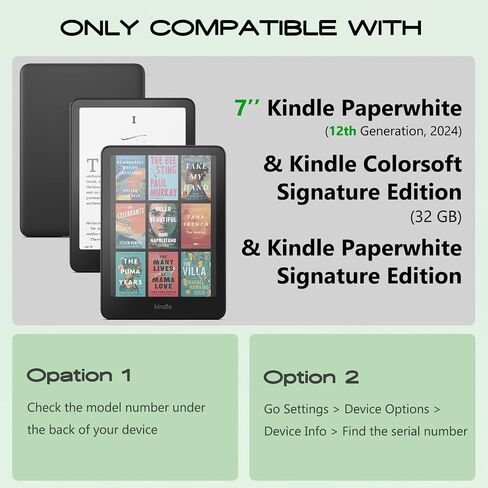 Case for 7 inch Kindle Colorsoft & Kindle Paperwhite 12th Generation in Saudi Arabia