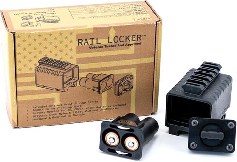 The Rail Locker : Custom Picatinny Tactical Waterproof Storage Battery Batteries USB Keys Weaver Mount Ar15 Ar 15 Rifle Hunting Shooting in Saudi Arabia