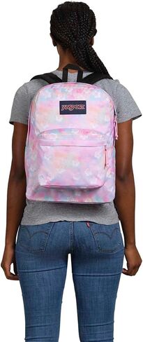 JanSport SuperBreak One Backpacks - Durable, Lightweight Bookbag with 1 Main Compartment, Front Utility Pocket with Built-in Organizer - Premium Backpack, Cyberspace Galaxy in Saudi Arabia