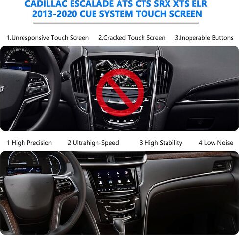 Fit Cadillac CUE System Touch Screen Navigation Radio New OEM Replacement Compatible with Cadillac ATS CTS SRX XTS ELR 2013-2020 in Saudi Arabia