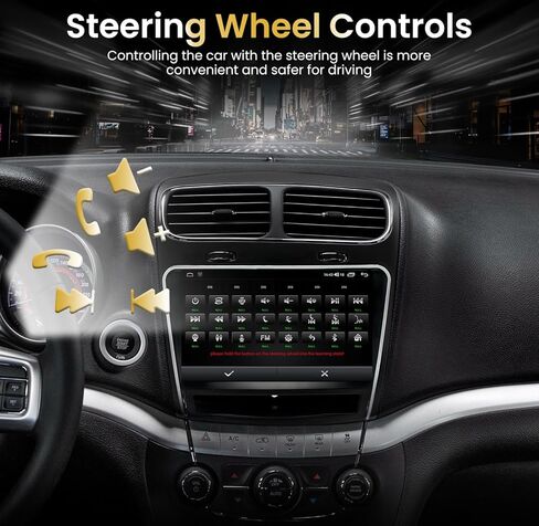 Car Stereo Radio for Dodge Journey 2011-2019: 8 Core 4+64g 1280 * 800 HD 9 inch IPS Touch Screen Android 13 Carplay and Android Auto GPS Navigation 36 EQ 5GWIFI Bluetooth SWC FM AM RDS DSP in Kuwait