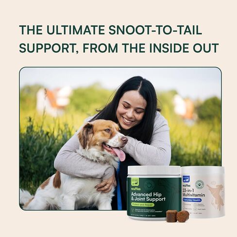 Wuffes Hip and Joint Supplement for Small & Medium Breeds and 23-in-1 Multivitamin Bundle in Saudi Arabia