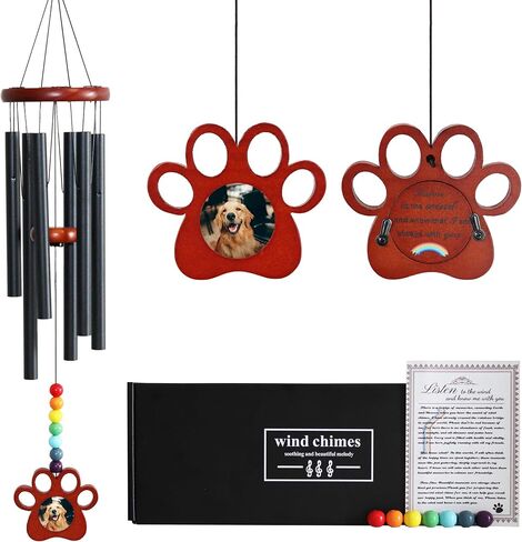 Pet Memorial Wind Chime for Dog Cat 28"，Pet Memorial Gifts，Dog Memorial Gifts for Loss of Dog,Dog Memorial,Rainbow Bridge Dog Memorial Gifts,Pet Loss Sympathy Gift,Dog Passing Away Gifts. in Saudi Arabia
