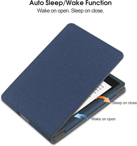 Flip Case for 7"/6.8" Kindle Paperwhite 12th/11th Generation 2024/2021 & Kindle Paperwhite Signature Edition, Two Hand Straps and Vertical Multi-Viewing Stand Cover with Auto Wake/Sleep Grey in Kuwait