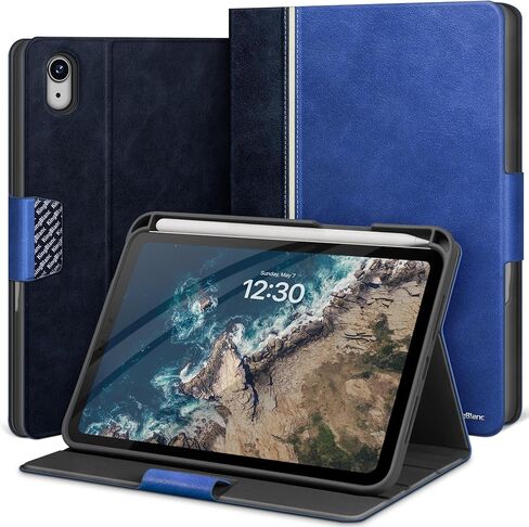 KingBlanc for iPad Mini 7 A17 Pro Case, iPad Mini 7th/6th Generation Case (8.3-inch 2024/2021) with Pencil Holder, Vegan Leather Stand Cover, Auto Sleep/Wake, Adjustable Angle, Magnetic Closure, Black in Kuwait