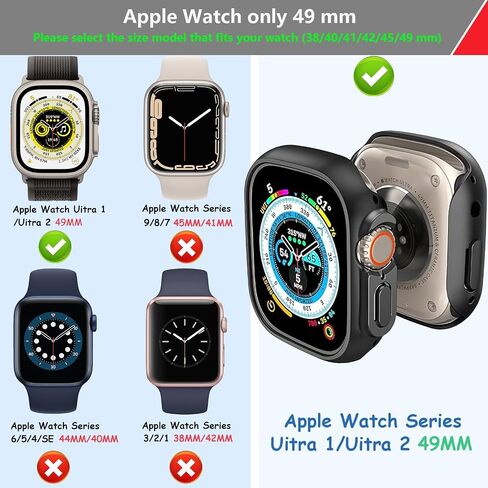 3 Pack Case Compatible with Apple Watch series 10 46MM,30°Anti Spy Privacy Tempered Glass Screen Protector with Ultra-Thin Full Coverage Bumper Cover for iWatch Accessories(Titanium Gold 46mm) in Saudi Arabia