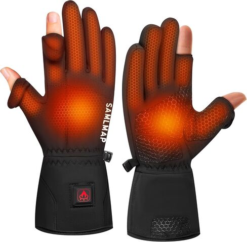 Heated Gloves, 7.4V 3200mAh Electric Gloves Heated for Men/Women Rechargeable, Waterproof Work Motorcycle Glove for Winter Outdoor Ski Snowboard in Saudi Arabia
