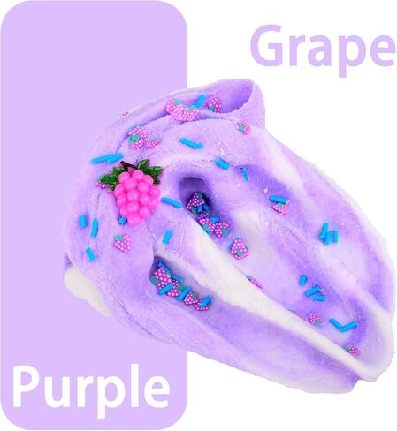 11 Pack Mini Cloud Slime Kit, Cloud Slime with Peachybabies and Unicorn Charms, Scented DIY Slime Supplies for Girls and Boys, Stress Relief Toy, Party Favor, Birthday, Made by Yaobilei in Saudi Arabia