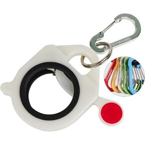 Zip Tie Holder Organizer Cable Tie Organizer Holder for Tool Belt Updated Mountaineering Buckle Strong Efficient Solution for Electrician Zip Ties Holder Cable Tie Holder (White, 4 Pack)