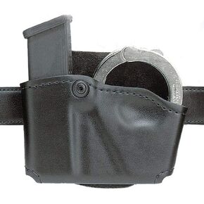 BIANCHI 573-53-411: Magazine Holder Single W/Handcuff PCH, STX Plain, Black