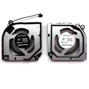 BestParts New CPU+GPU Cooling Fan Replacement for ACER Predator Triton 300 SE (PT316-51S),P/N: 23.QGHN7.001, 23.QGHN7.002 (GPU Fan-5th Gen All-Metal AeroBlade 3D Fan, CPU Fan-ABS Fan)