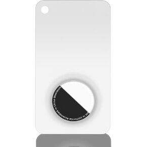 2 Pack Thin Card Case for Apple Airtag, Airtag Protector Wallet Holder for Clutch Bag, Purse, Handbag, and Backpack Wallet(White&Black)