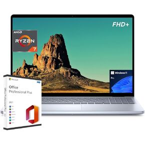 Dell 2024 Newest Inspiron 16 Business Laptop, 16" FHD+ Display, AMD Ryzen 7-8840U(8-Core), 32GB DDR5, 1TB SSD, Backlit Keyboard, Wi-Fi 6E, Windows 11 Pro, with Microsoft Office Lifetime License