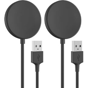 2Pack Charger for Samsung Galaxy Watch 7/6/6 Classic/5/5 Pro/4/4 Classic/3/Active 2/Active 1/Ultra/Fe USB Magnetic Wireless Replacement Charging Cable for Samsung Galaxy Smart Watch [3.3FT]