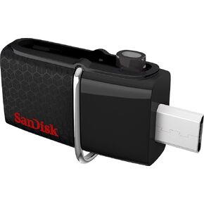 Sandisk Ultra Dual USB Flash Drive, 32 GB, Black (SDDD2-032G-A46)