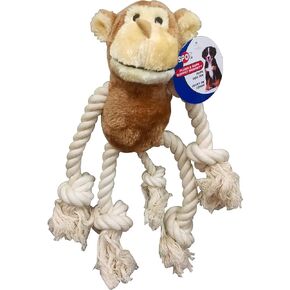 SPOT Ethical Moppets Dog Toy Monkey, 12-1/2-Inch,Browns
