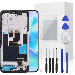 for T Phone REVVL 7 5G Screen Replacement Kit LCD Screen Display Touch Digitizer Frame Assembly with Repair Tool for Model T Phone REVVL 7 5G TMRV075G 6.6inch
