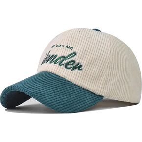 Women's Lady's Corduroy Baseball Cap Vintage Comfortable Dad Hat Golf Fishing Sun Hat
