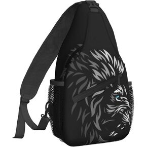 Women Cute Corgi Tricolor Dog Crossbody Sling Backpack for Men Chest Bag Shoulder Bag Lightweight One Strap Backpack Travel Outdoor Daypack