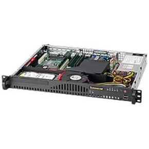 هيكل خادم Supermicro Mini 1U Rackmount بقدرة 200 وات، باللون الأسود CSE-512-203B in Kuwait